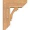 Ekena Millwork Merced Slat Smooth Bracket w/ Offset Brace, Western Red Cedar, 7 1/2"W x 18"D x 22"H BKT0806X18X22MRC06SWR - alternate 2